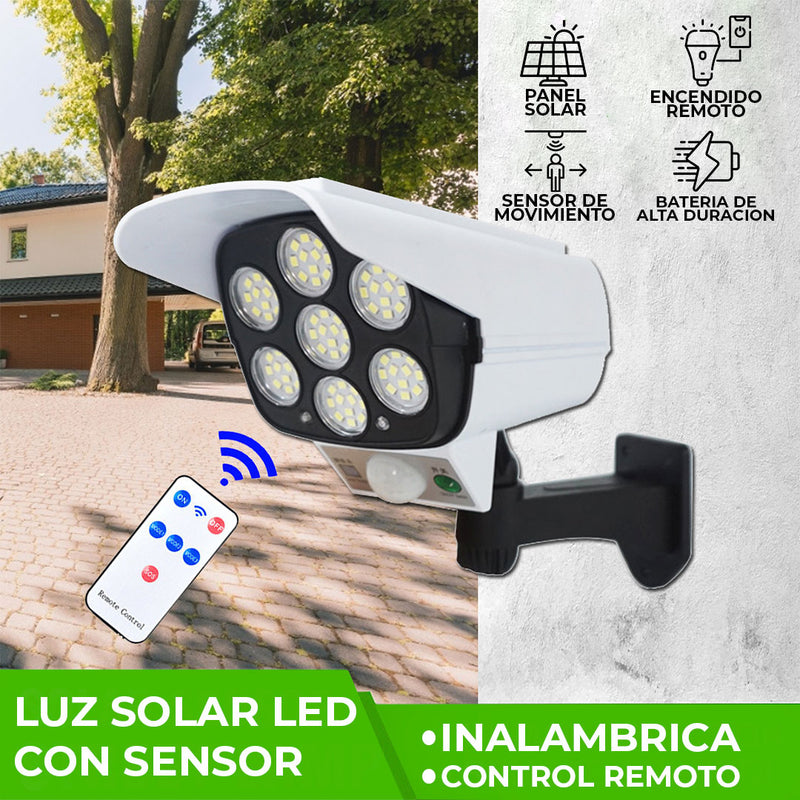 Lampara solar tipo Cámara con Sensor